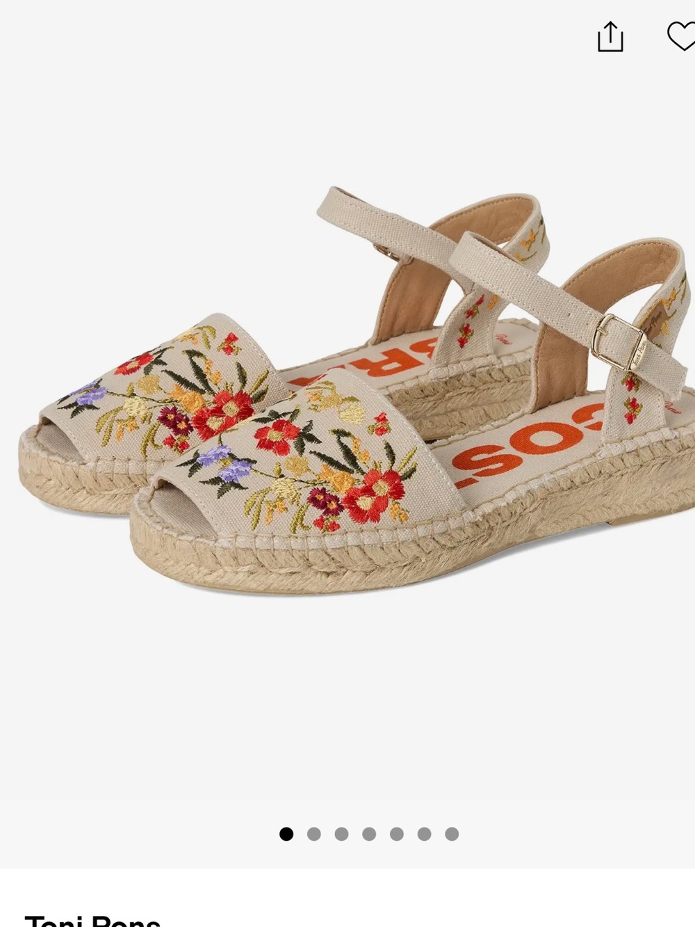 Toni Pons Garbet Sandals size 36 US size 6